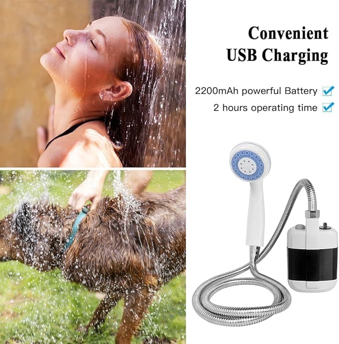 LiteAqua™ Compact Handheld Outdoor Shower – Portable Travel & Camping Water Sprayer